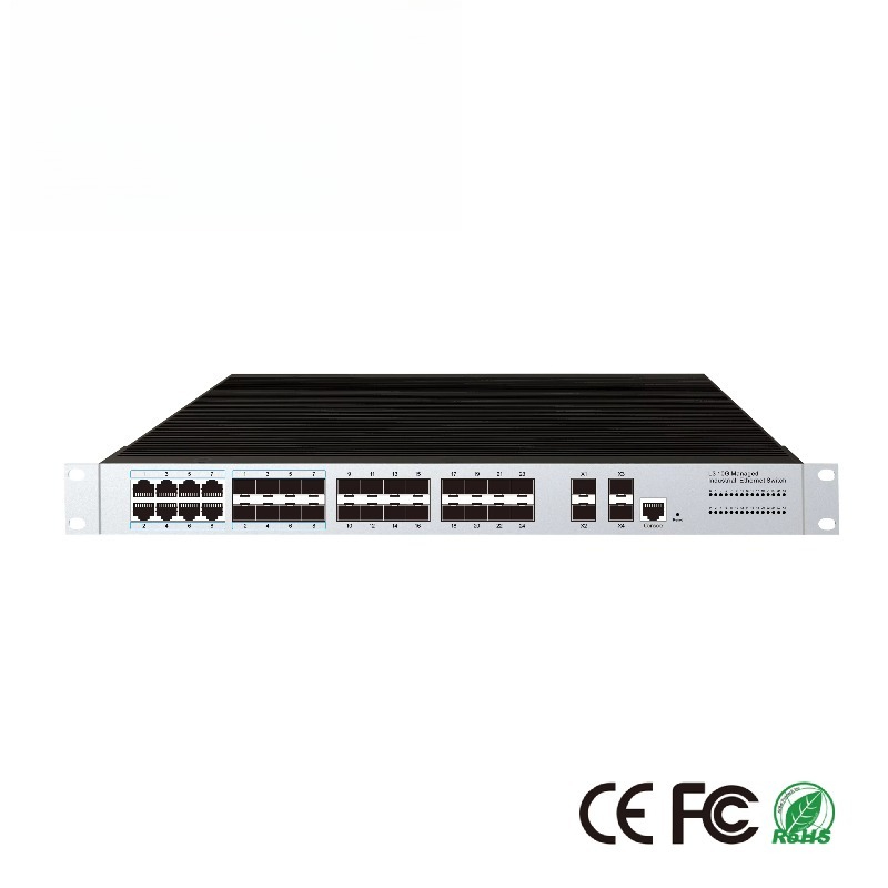 Sfp+ 10G Managed Switch 8 Port - محول إيثرنت صناعي مُدار بـ 24