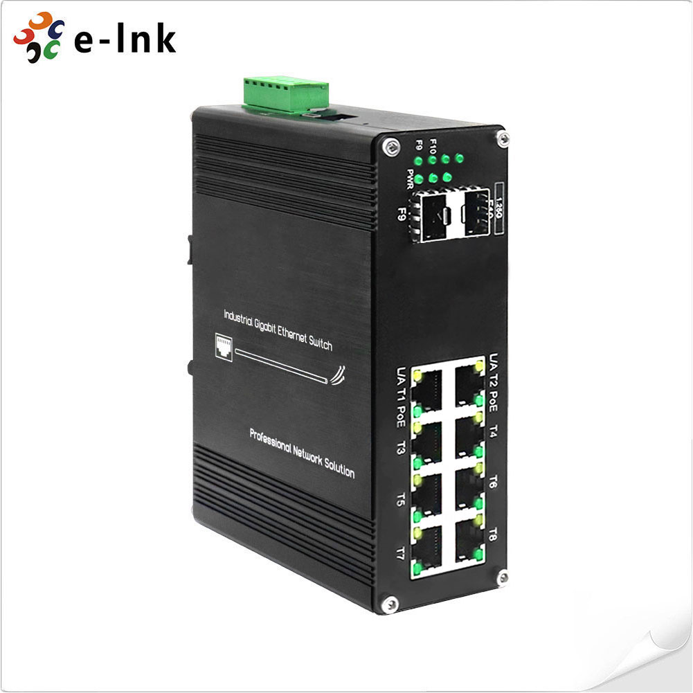 Managed Gigabit Poe Switch 8 Port 802.3At - محول جيجابت PoE+ مُدار صناعيًا بـ