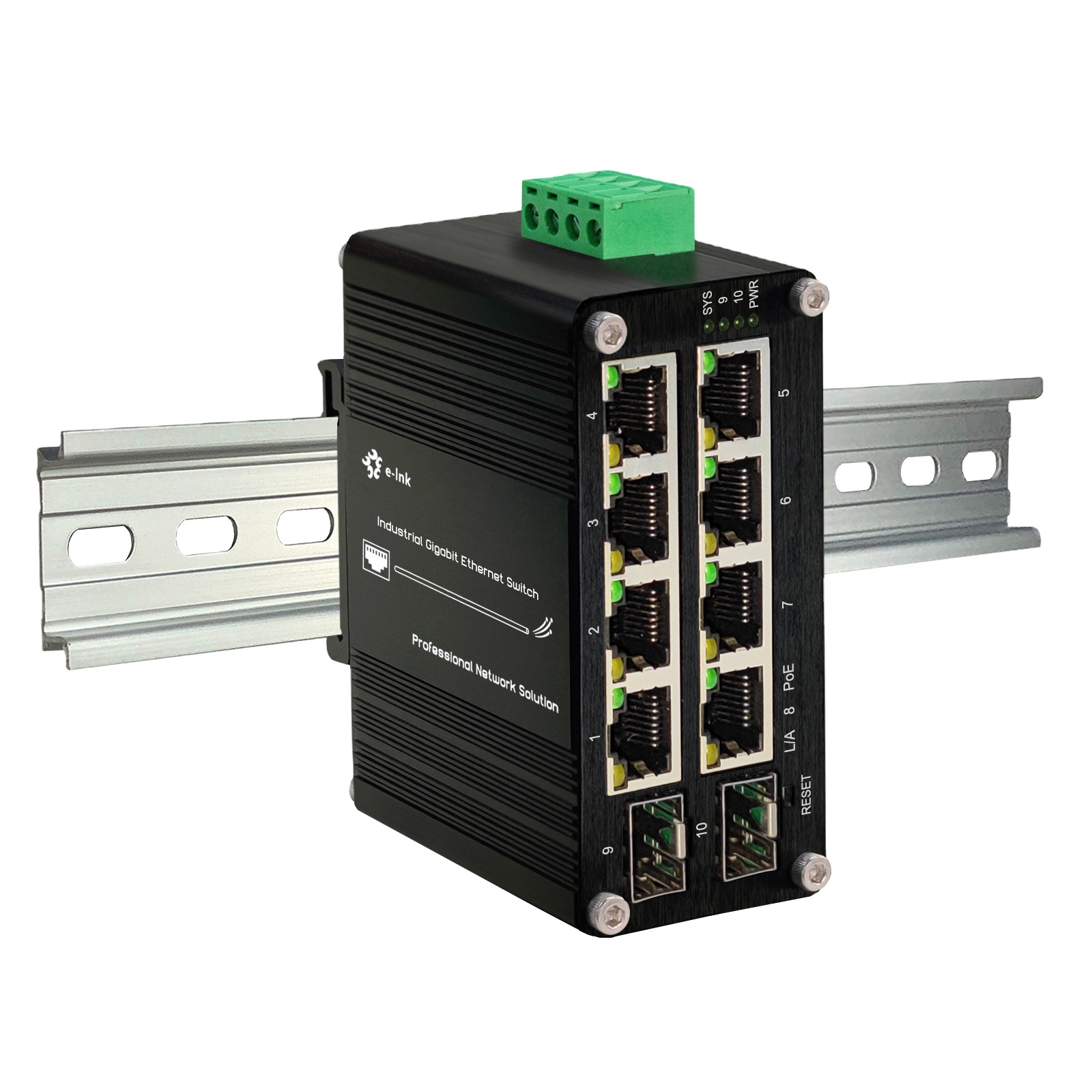 Managed Gigabit Poe Switch 8 Port 802.3At - محول إيثرنت مُدار بتقنية PoE بـ