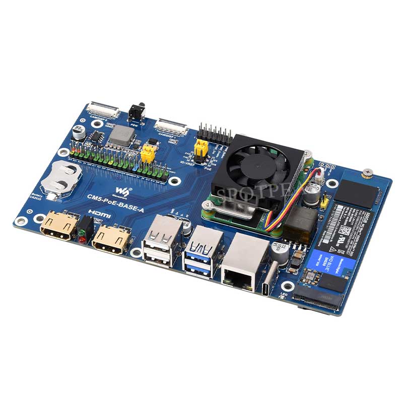 وحدة حساب Raspberry Pi 5 PoE B - مراجعة Deskpi Super6C وسعره