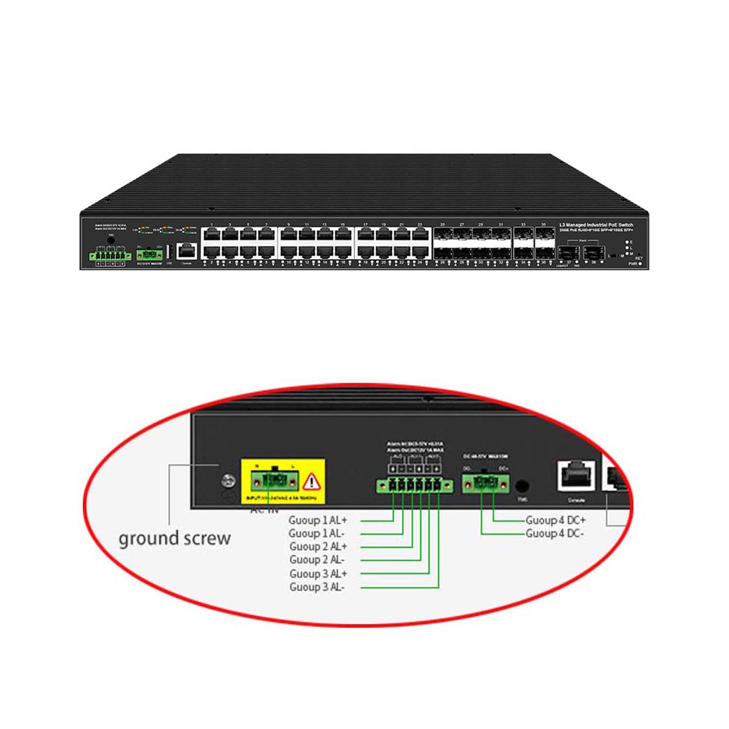 وصلة إرسال 10G 38 منفذًا مفتاح - مراجعة Sfp+ 10G Managed Switch 8 Port وسعره