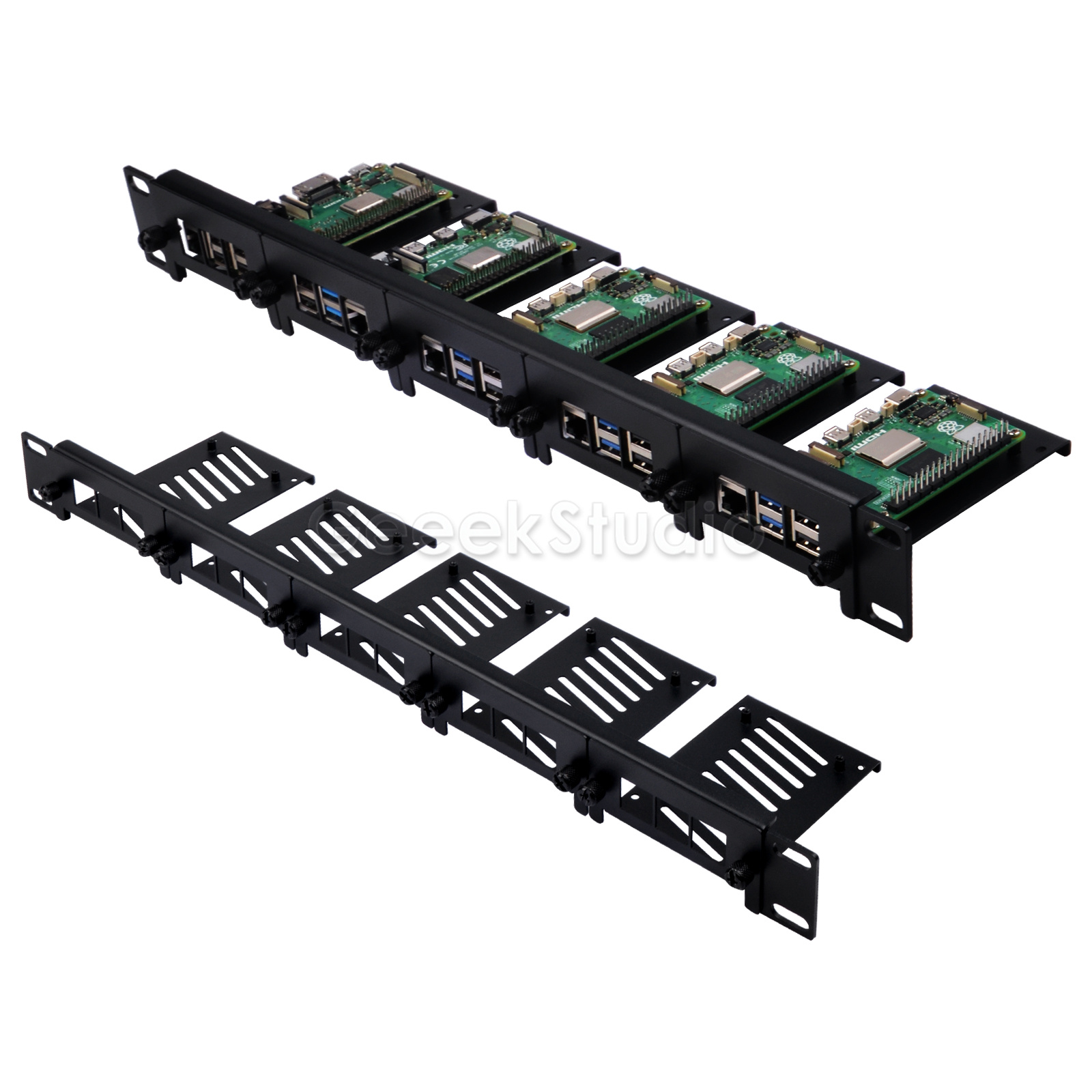 حامل حامل 1U لـ Raspberry Pi 5 - مراجعة Deskpi Super6C وسعره