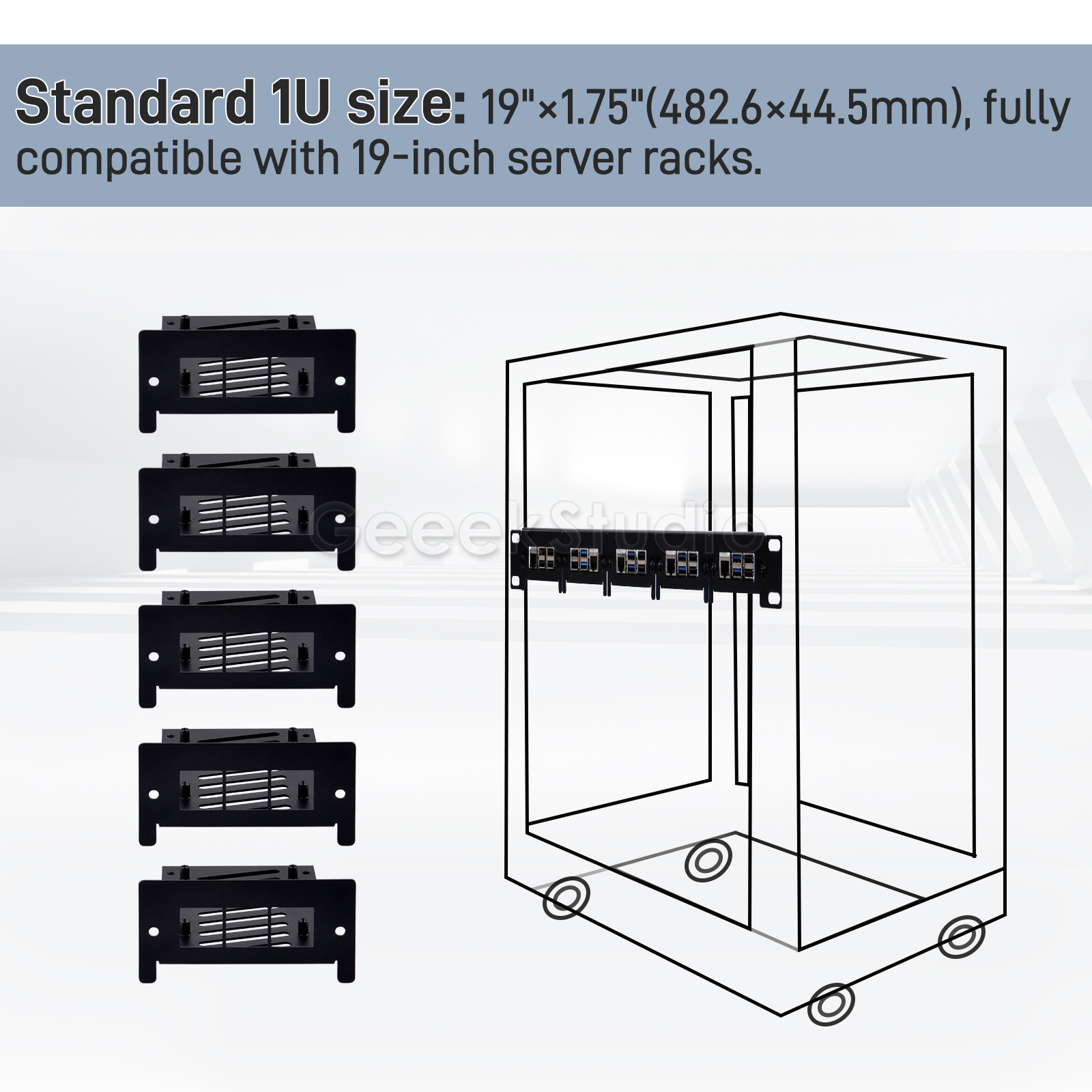 حامل حامل 1U لـ Raspberry Pi 5 - مراجعة Deskpi Super6C وسعره