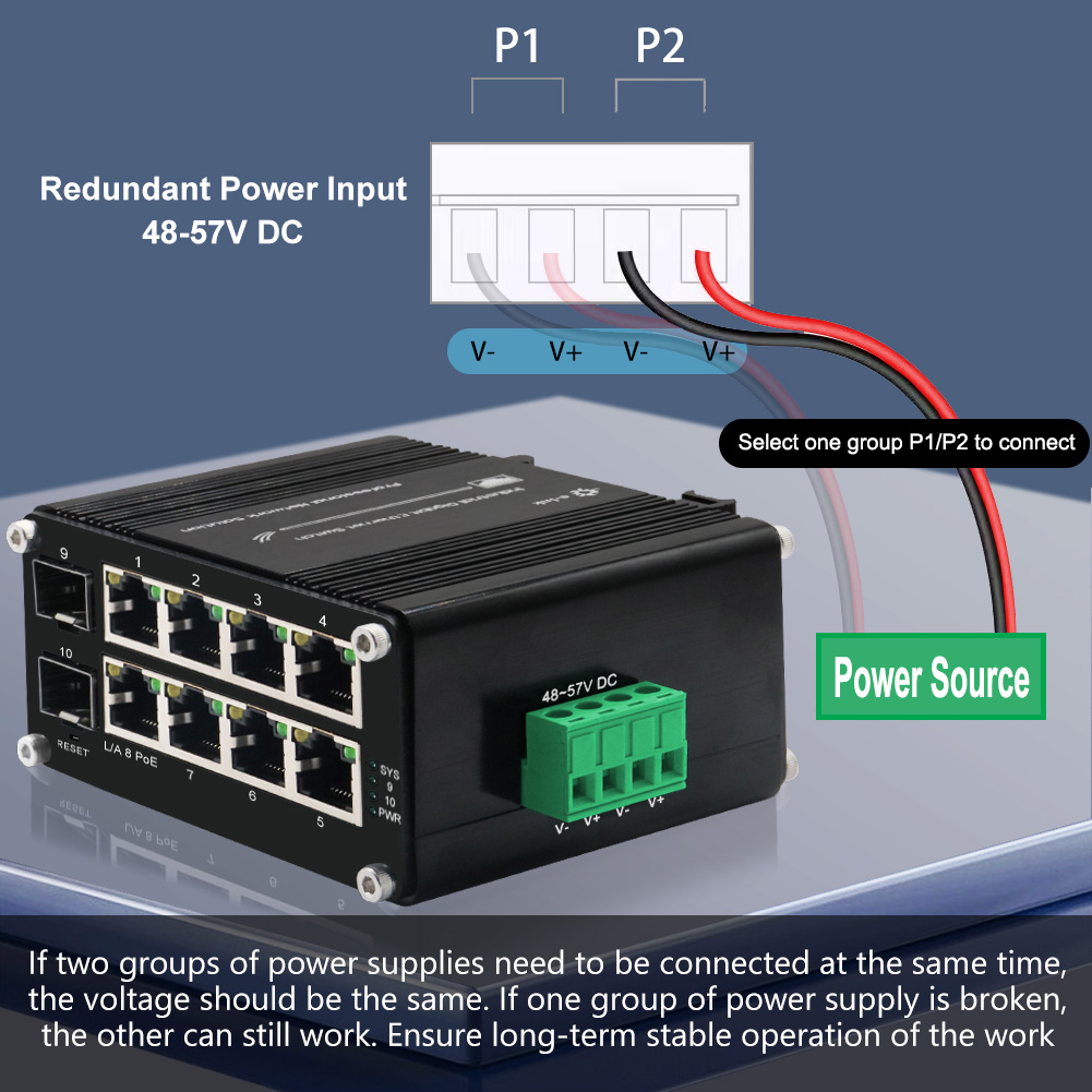 محول إيثرنت مُدار بتقنية PoE ب - مراجعة Managed Gigabit Poe Switch 8 Port 802.3At وسعره